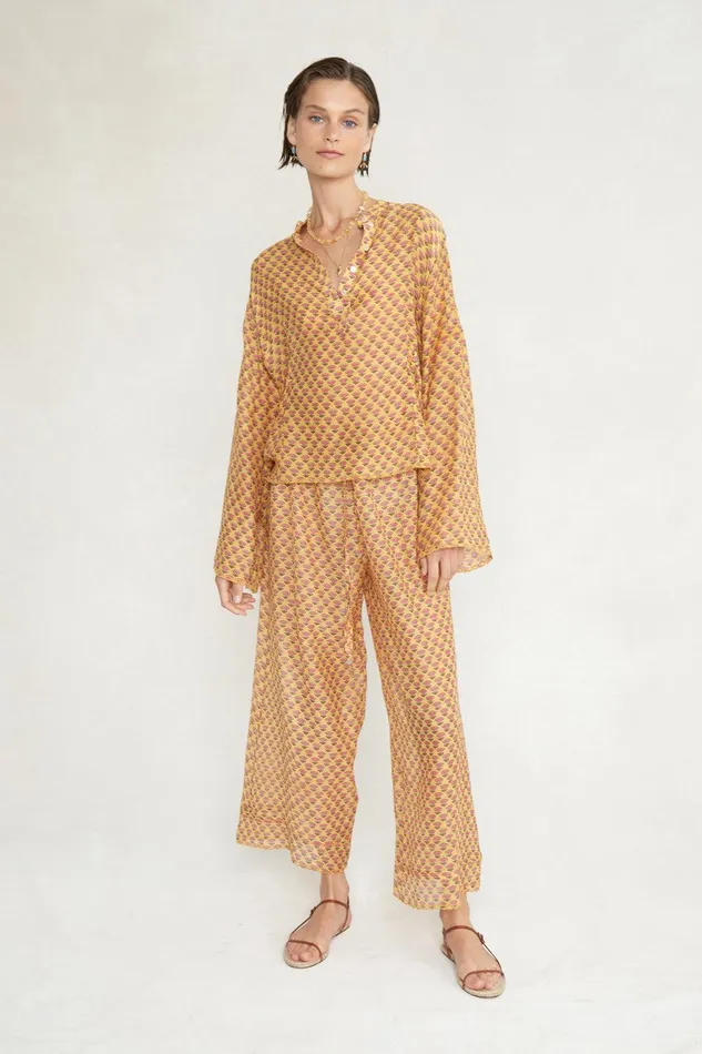 Maisie Blouse Saffron Women Chan Luu Tops