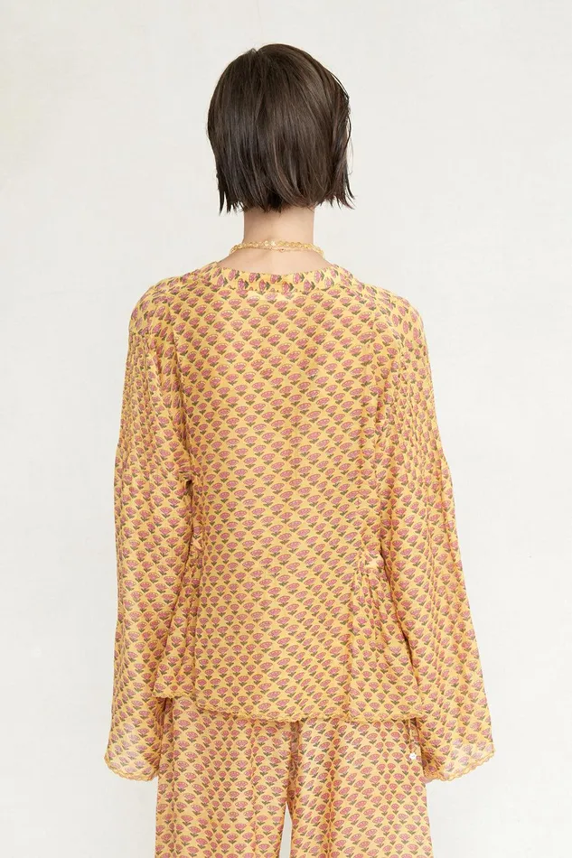 Maisie Blouse Saffron Women Chan Luu Tops