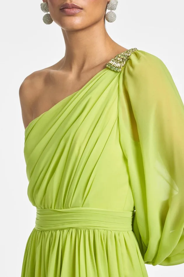 Makayla Gown 8211 Chartreuse Women Sachin and Babi Formal
