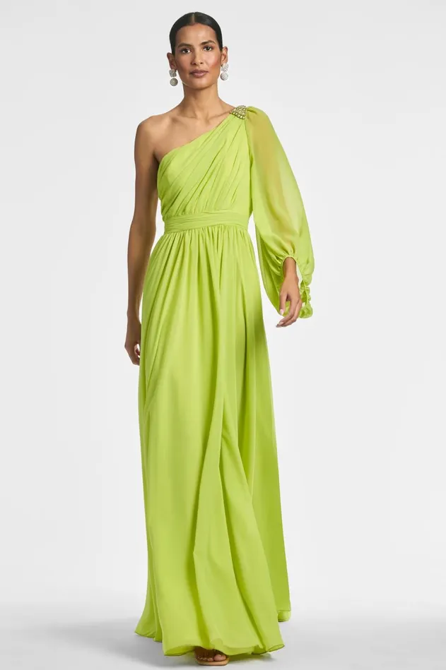 Makayla Gown 8211 Chartreuse Women Sachin and Babi Formal