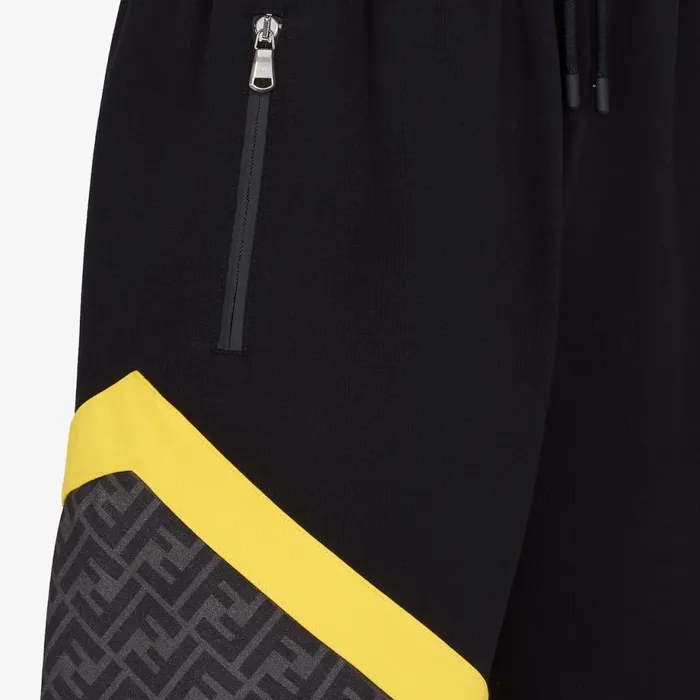 Man Black Jersey Trousers Black Fendi Coordinated Sets