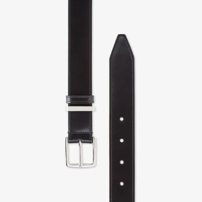 Man Black Leather Belt Black Fendi Belts
