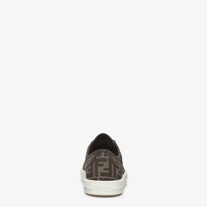 Man Brown Fabric LowTops Brown Fendi Sneakers