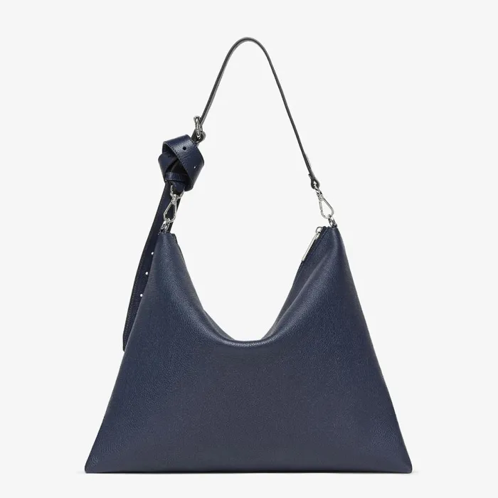 Man Dark Blue Leather Bag Blue Fendi Messenger Bags