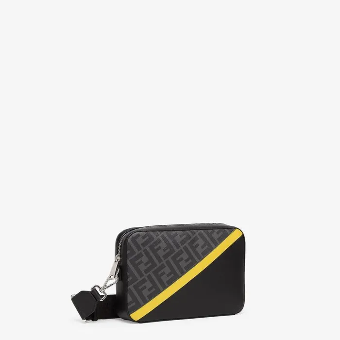 Man Grey Fabric Bag Grey Fendi Messenger Bags