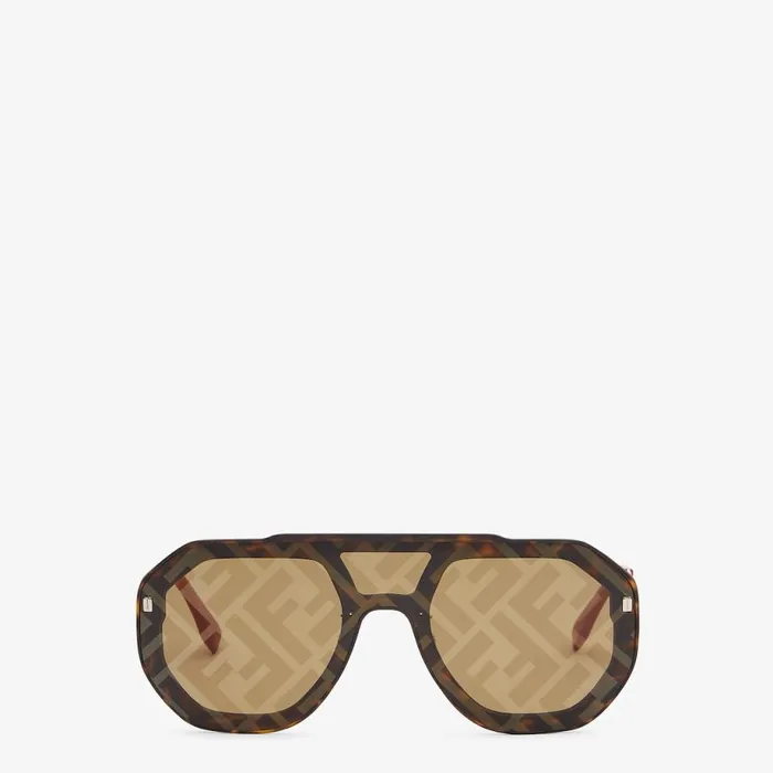 Man Havana Sunglasses Black Fendi Sunglasses