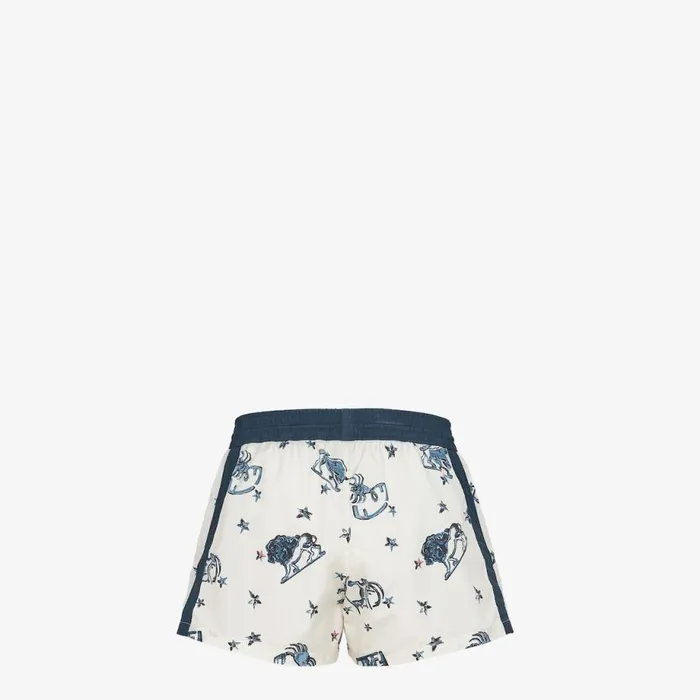 Man Multicolour Nylon Shorts Multicolour Fendi Swimwear