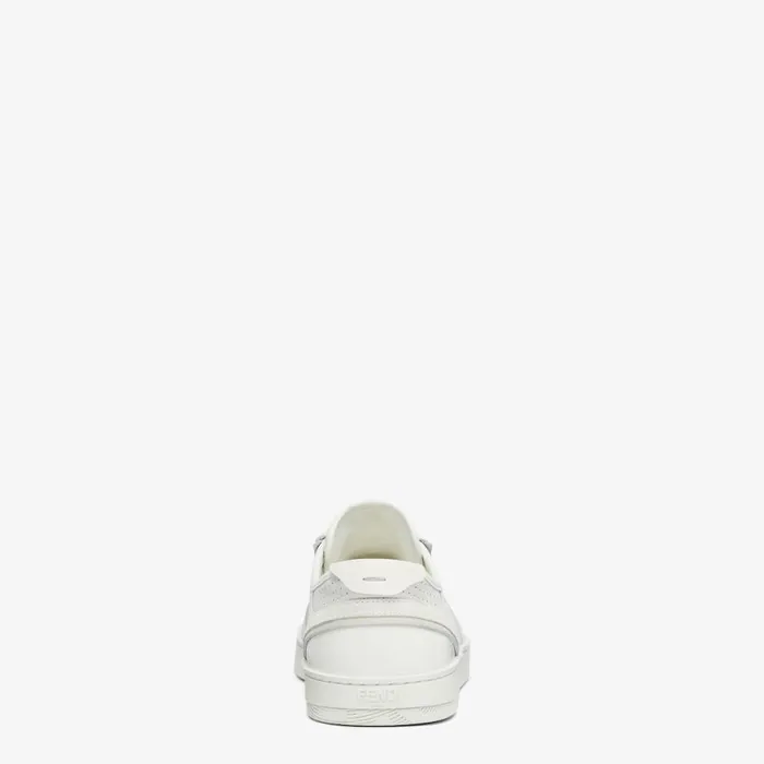 Man White Leather LowTops White Fendi Sneakers
