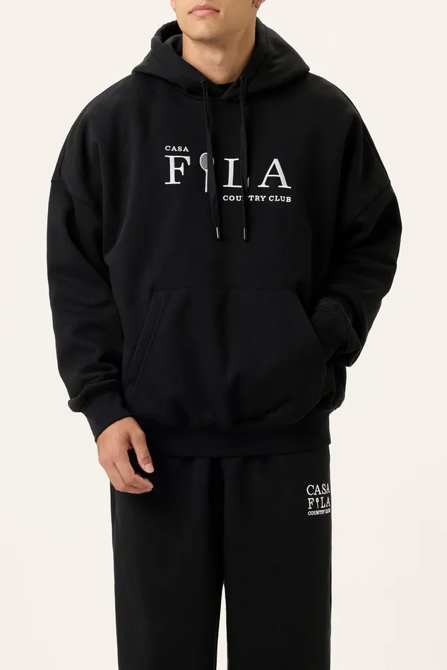 Matching Sets Men Fila Casa Fila Country Club Hoodie 001 Black Matching Sets Men Fila Casa Fila Country Club Hoodie 001 Black