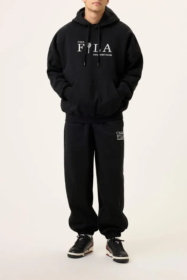 Matching Sets Men Fila Casa Fila Country Club Hoodie 001 Black Matching Sets Men Fila Casa Fila Country Club Hoodie 001 Black