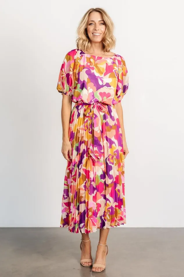 Maven Midi Dress Multi Print Women Baltic Born Midi Dresses