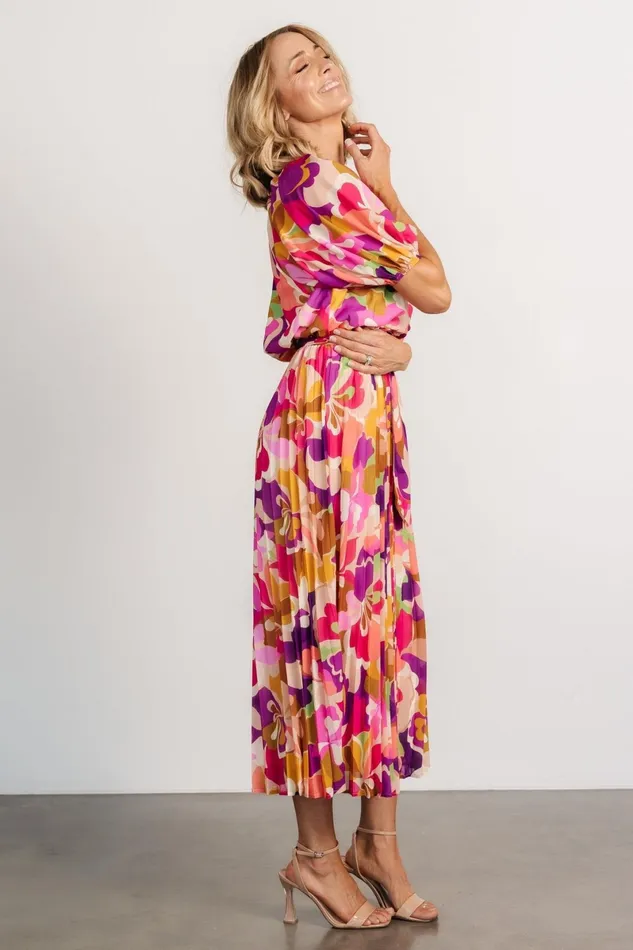 Maven Midi Dress Multi Print Women Baltic Born Midi Dresses Maven Midi Dress Multi Print Women Baltic Born Midi Dresses