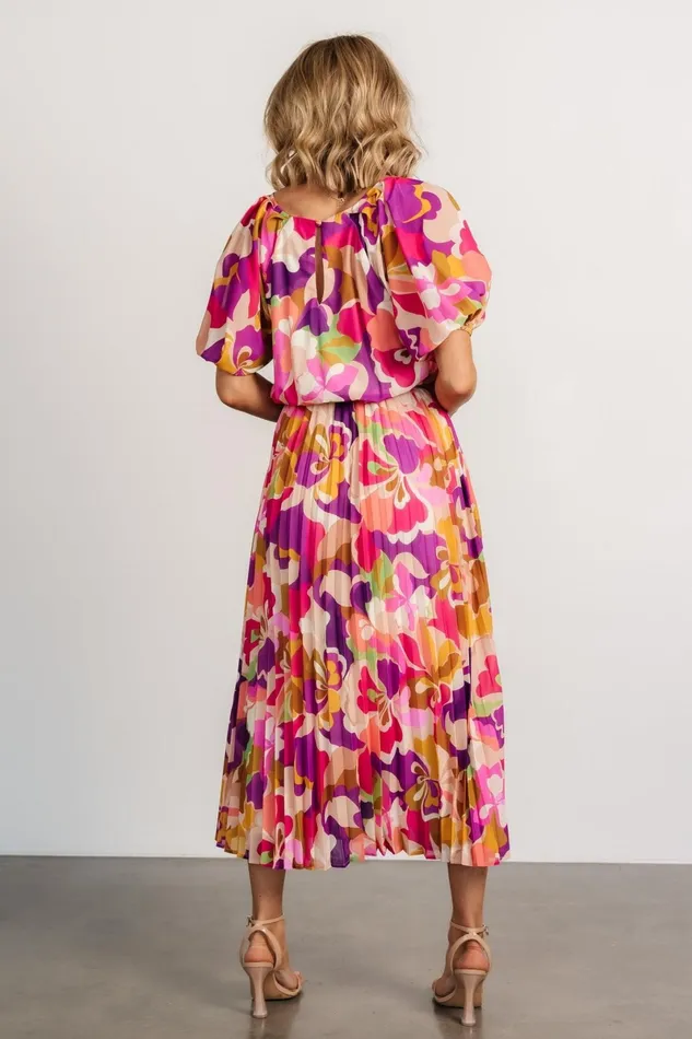 Maven Midi Dress Multi Print Women Baltic Born Midi Dresses Maven Midi Dress Multi Print Women Baltic Born Midi Dresses