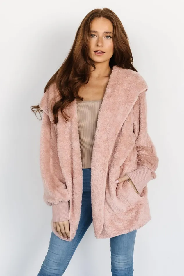 Melrose Teddy Jacket Blush Women Baltic Born Outerwear