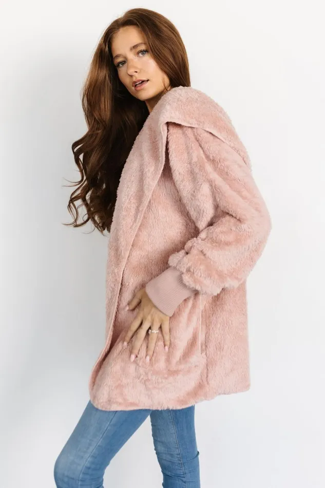 Melrose Teddy Jacket Blush Women Baltic Born Outerwear Melrose Teddy Jacket Blush Women Baltic Born Outerwear