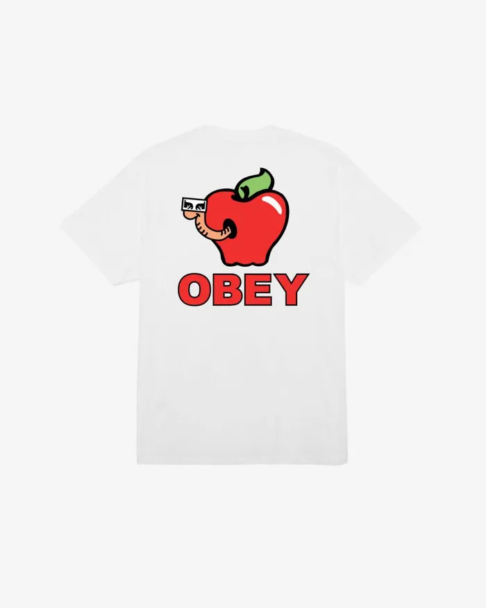 Men APPLE OF MY EYE CLASSIC TSHIRT White OBEY Clothing TSHIRTS