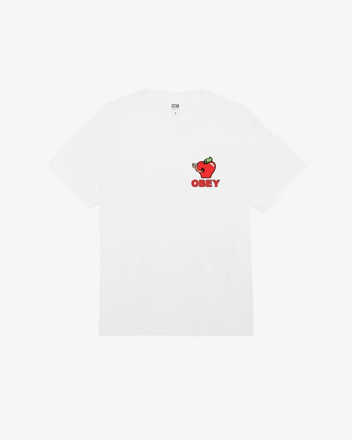 Men APPLE OF MY EYE CLASSIC TSHIRT White OBEY Clothing TSHIRTS