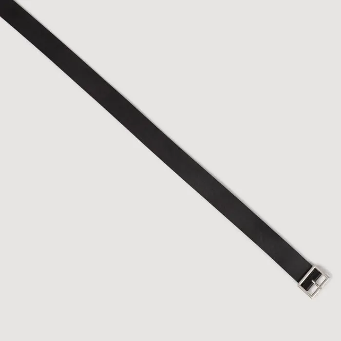 Men Belts SANDRO Leather Belt Black