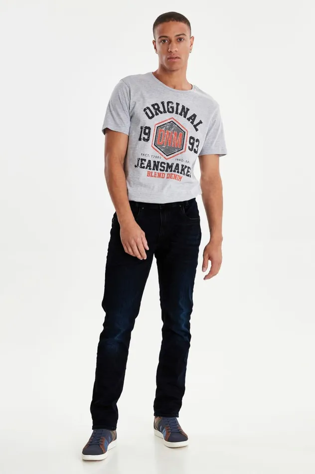 Men Blizzard Fit Blend Jeans Denim Black Blue