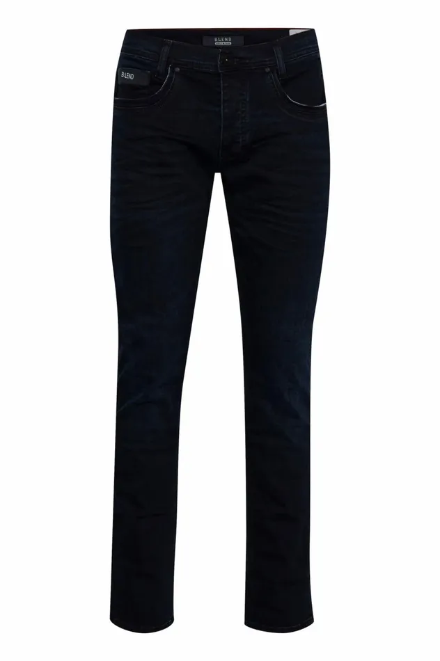 Men Blizzard Fit Blend Jeans Denim Black Blue
