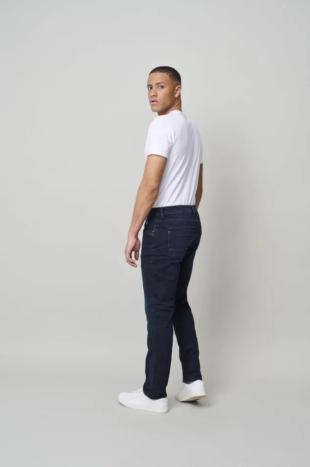 Men Blizzard Fit Blend Jeans Denim Black Blue