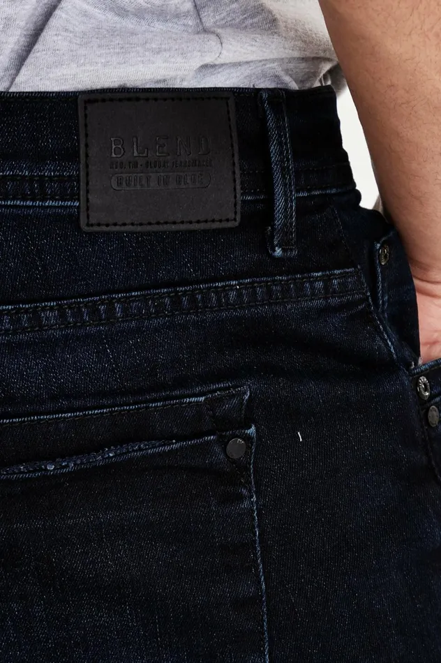 Men Blizzard Fit Blend Jeans Denim Black Blue
