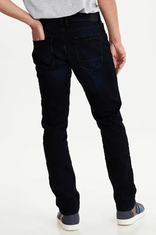 Men Blizzard Fit Blend Jeans Denim Black Blue
