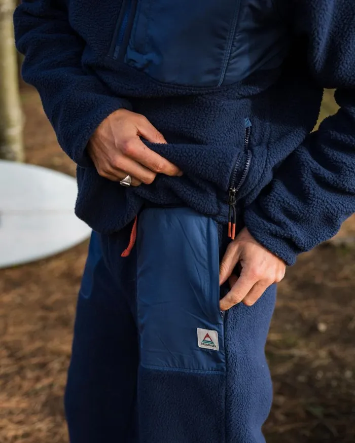 Men Bottoms Passenger Offgrid Recycled Sherpa Fleece Jogger Rich Navy Rich Navy