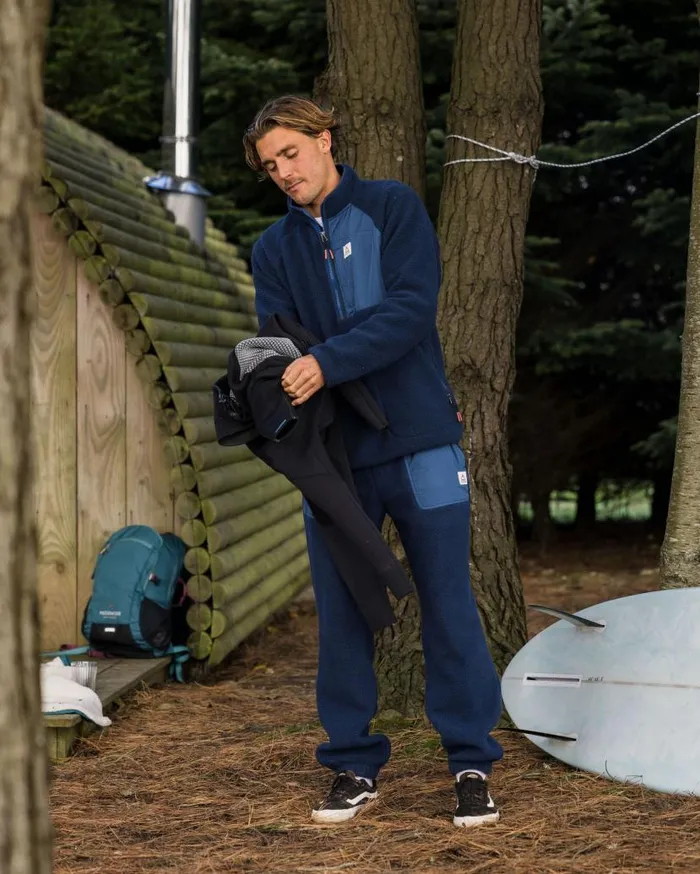 Men Bottoms Passenger Offgrid Recycled Sherpa Fleece Jogger Rich Navy Rich Navy