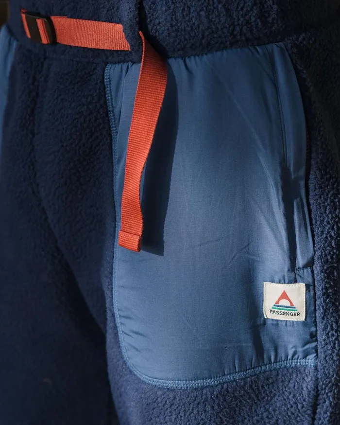 Men Bottoms Passenger Offgrid Recycled Sherpa Fleece Jogger Rich Navy Rich Navy