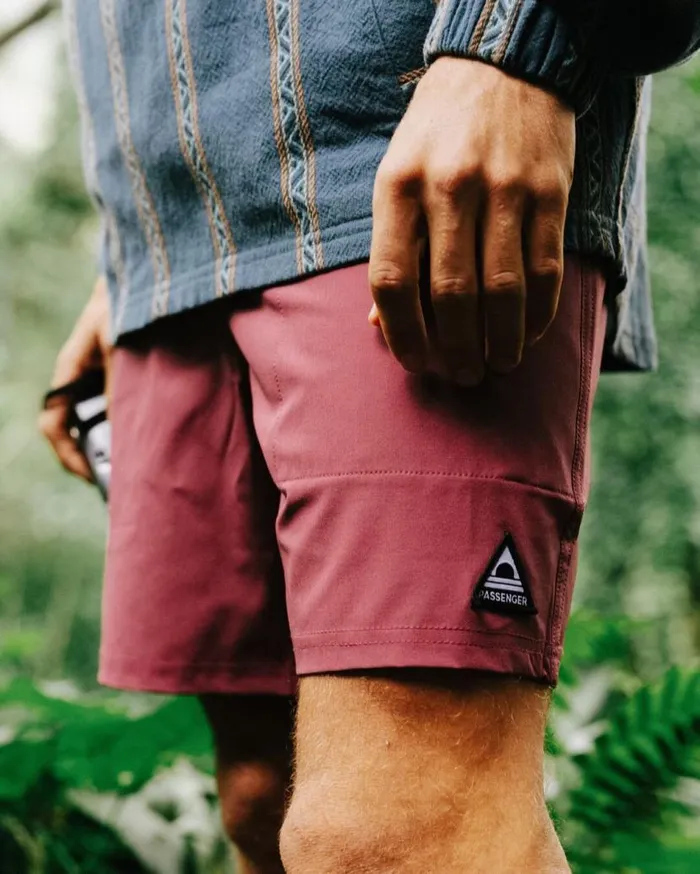 Men Bottoms Passenger Porto Recycled All Purpose Swim Short Crushed Berry Crushed Berry