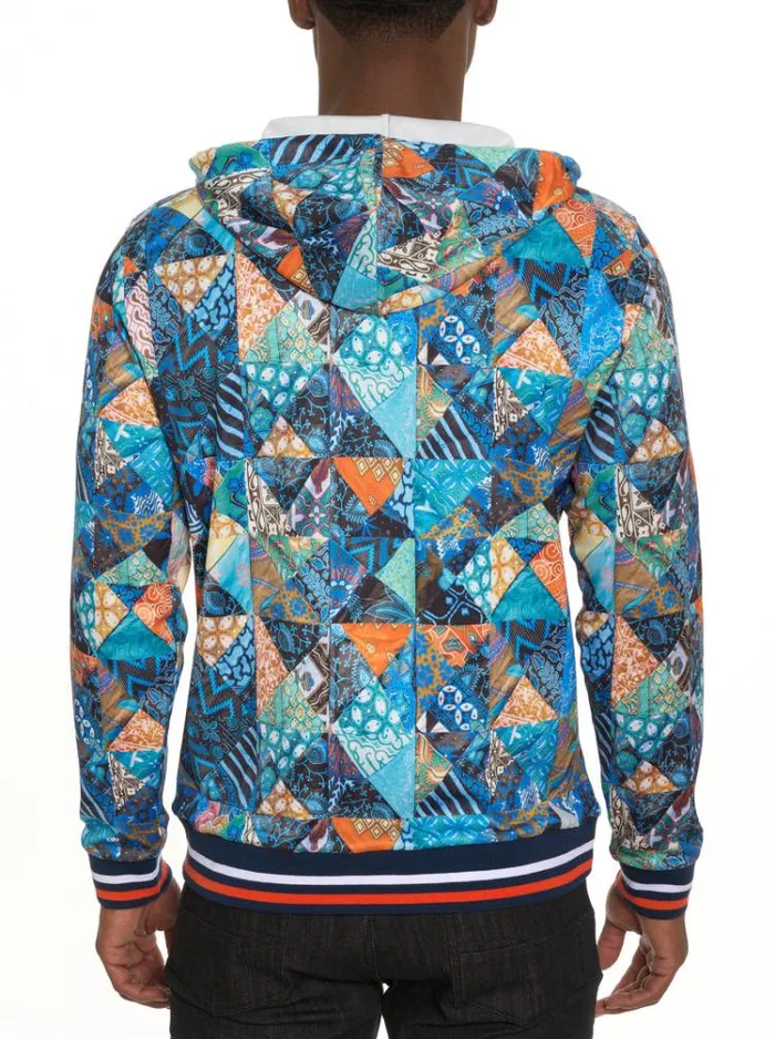 Men BROKEN TILES LONG SLEEVE KNIT Multi Robert Graham Sweaters and Knits
