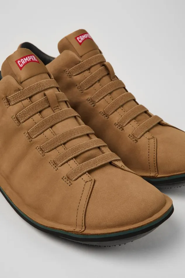 Men Camper Ankle Boots Beetle HYDROSHIELD Brown Nubuck Sneakers