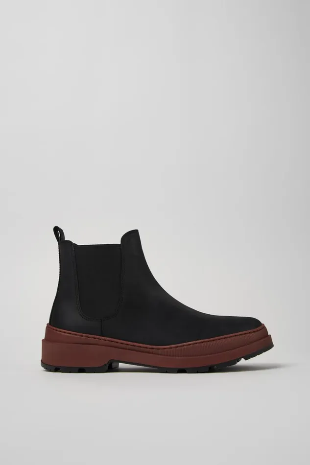 Men Camper Ankle Boots Brutus Trek MICHELIN Black Nubuck Ankle Boots