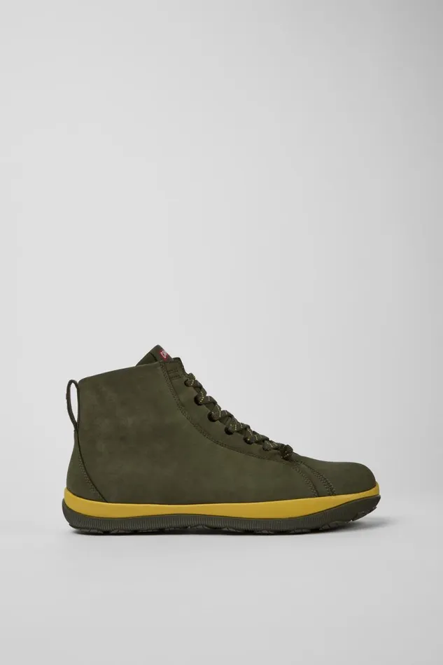 Men Camper Ankle Boots Peu Pista GORETEX Green Nubuck Ankle Boots Men Camper Ankle Boots Peu Pista GORETEX Green Nubuck Ankle Boots
