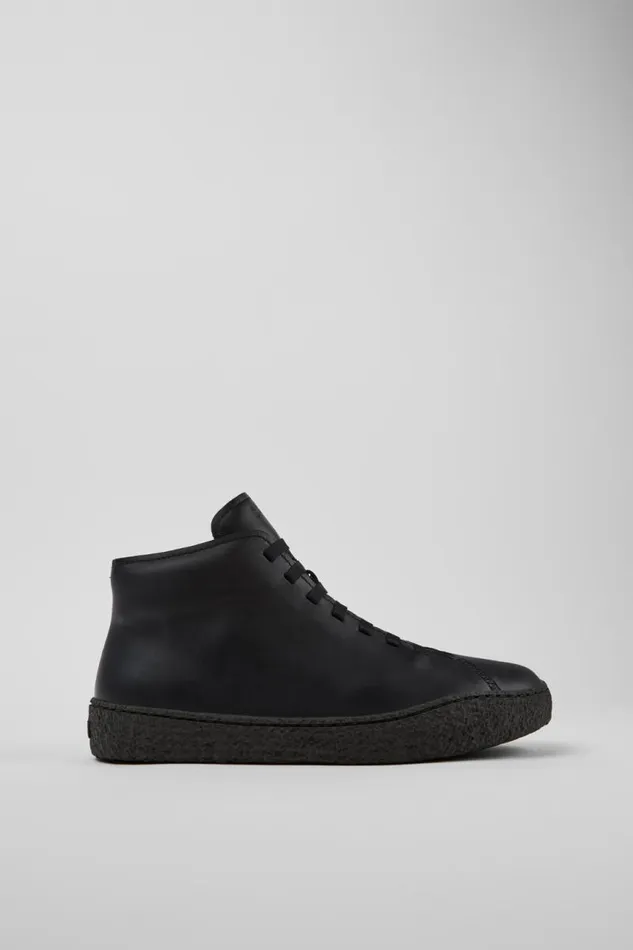 Men Camper Ankle Boots Peu Terreno Black Leather Desert Boot Men Camper Ankle Boots Peu Terreno Black Leather Desert Boot