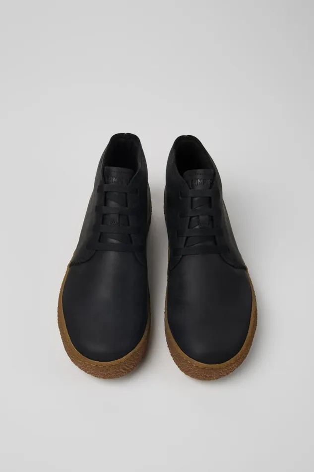 Men Camper Ankle Boots Peu Terreno Black Nubuck Desert Boot Men Camper Ankle Boots Peu Terreno Black Nubuck Desert Boot