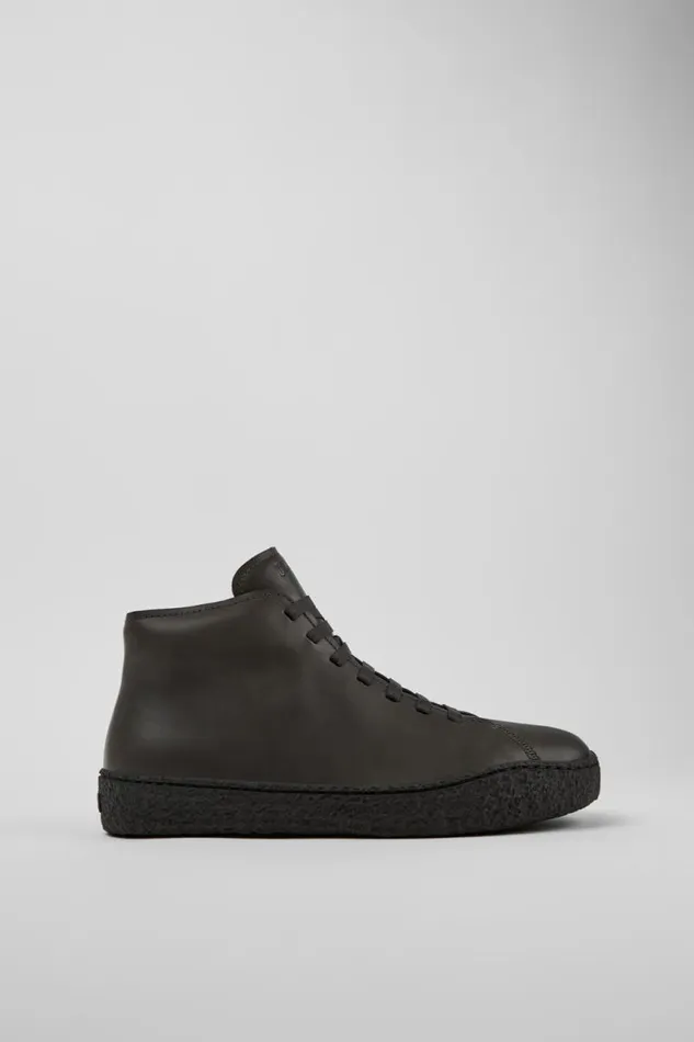 Men Camper Ankle Boots Peu Terreno Gray Leather Desert Boot Men Camper Ankle Boots Peu Terreno Gray Leather Desert Boot
