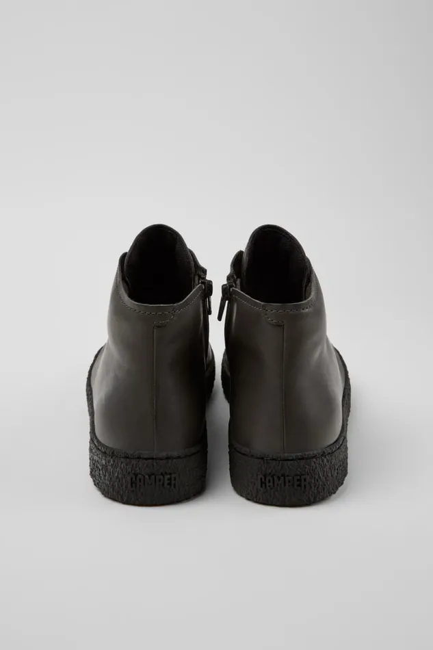 Men Camper Ankle Boots Peu Terreno Gray Leather Desert Boot Men Camper Ankle Boots Peu Terreno Gray Leather Desert Boot