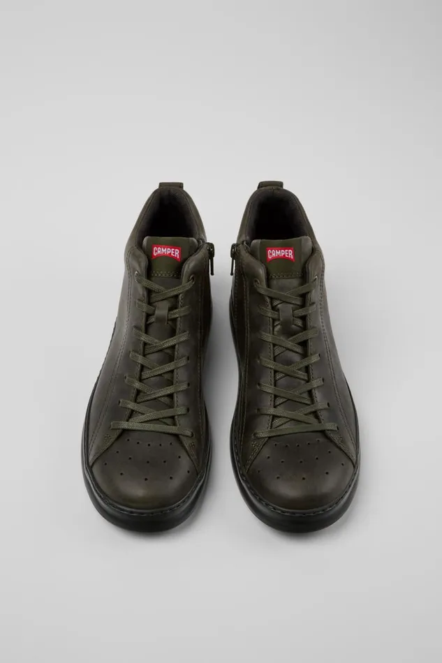 Men Camper Ankle Boots Runner Green Nubuck Ankle Boots Men Camper Ankle Boots Runner Green Nubuck Ankle Boots