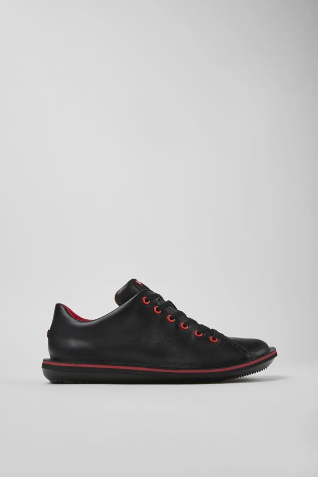 Men Camper Casual Shoes Beetle Black Leather Shoe Men Camper Casual Shoes Beetle Black Leather Shoe