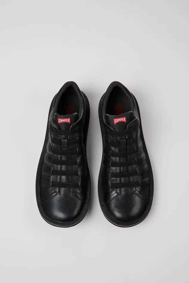 Men Camper Casual Shoes Beetle Black Leather Shoe Men Camper Casual Shoes Beetle Black Leather Shoe