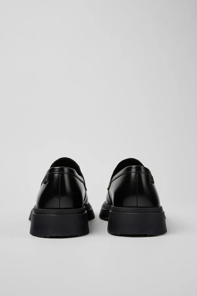 Men Camper Formal Shoes Walden Black Leather Loafers Men Camper Formal Shoes Walden Black Leather Loafers