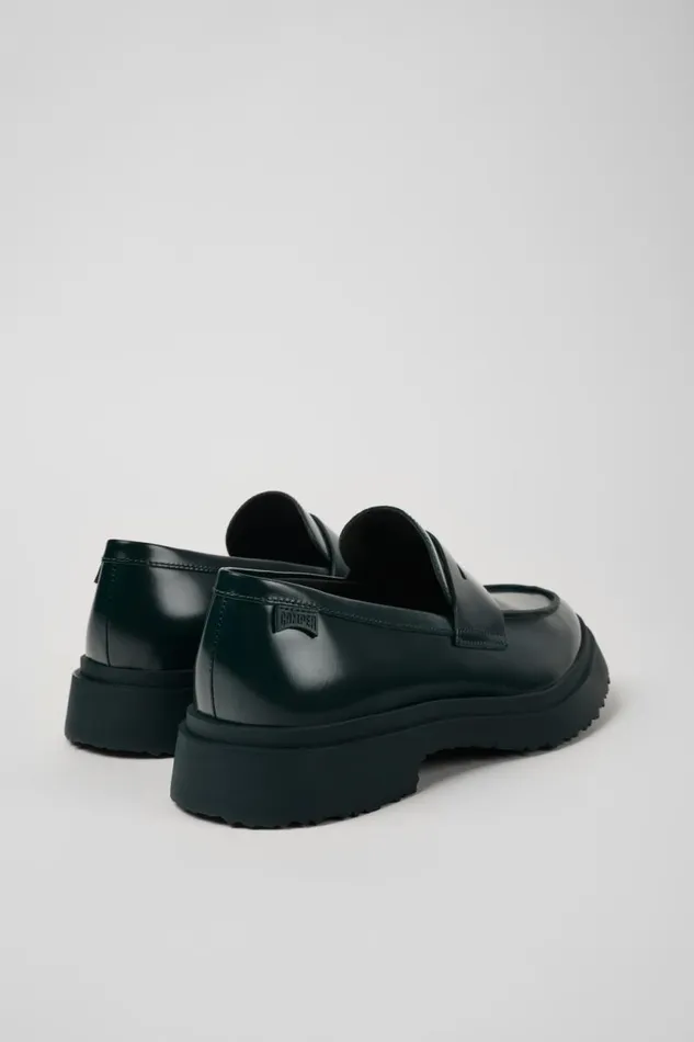 Men Camper Formal Shoes Walden Green Leather Loafers Men Camper Formal Shoes Walden Green Leather Loafers