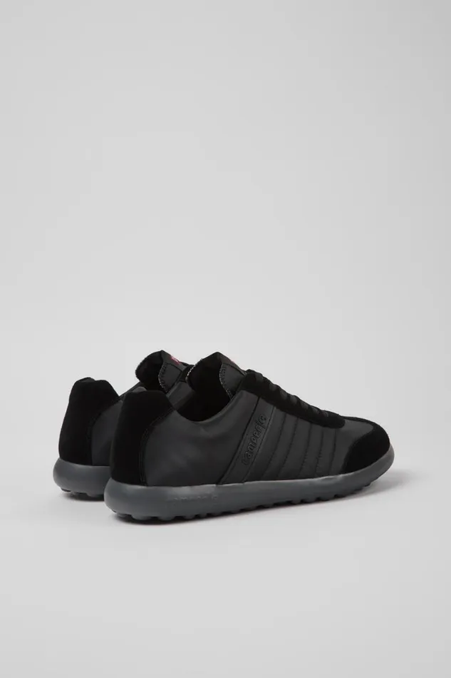 Men Camper Sneakers Pelotas XLite Black Recycled PET And Nubuck Sneakers Men Camper Sneakers Pelotas XLite Black Recycled PET And Nubuck Sneakers