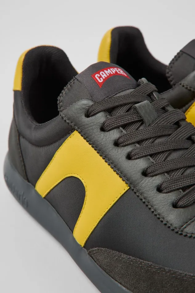 Men Camper Sneakers Pelotas XLite Gray Textile And Leather Sneakers
