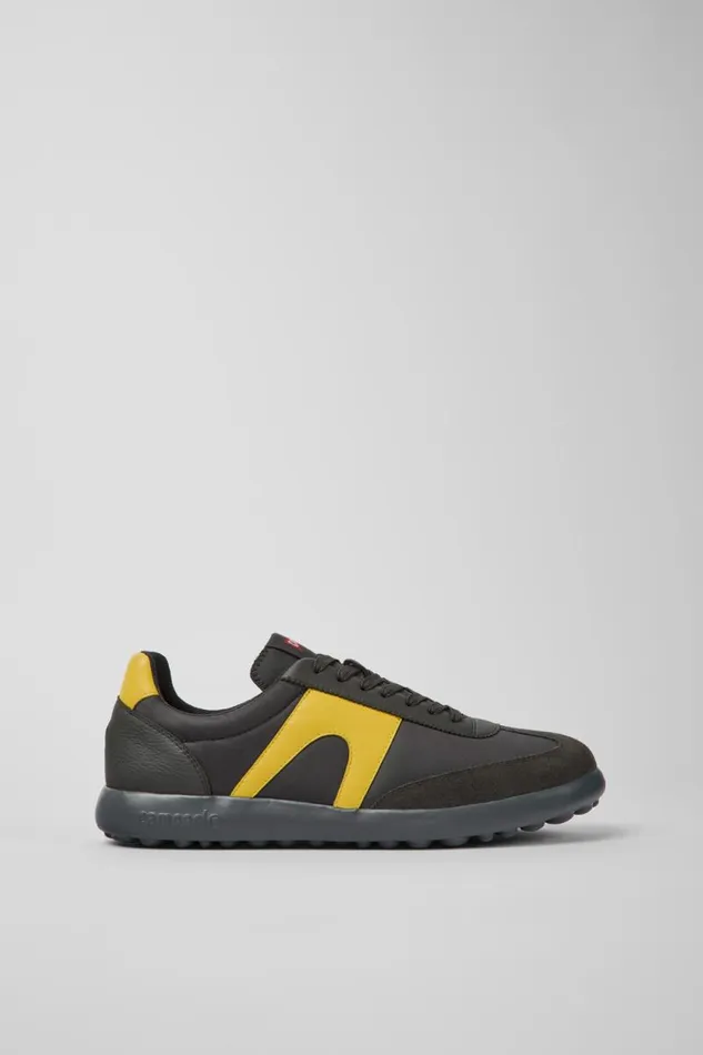 Men Camper Sneakers Pelotas XLite Gray Textile And Leather Sneakers Men Camper Sneakers Pelotas XLite Gray Textile And Leather Sneakers