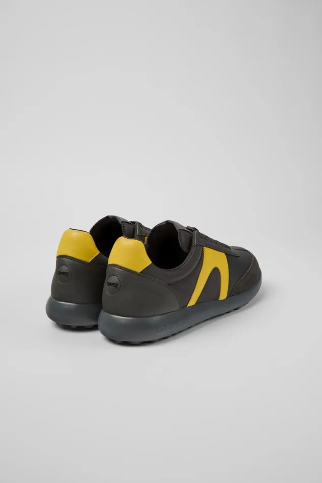 Men Camper Sneakers Pelotas XLite Gray Textile And Leather Sneakers Men Camper Sneakers Pelotas XLite Gray Textile And Leather Sneakers