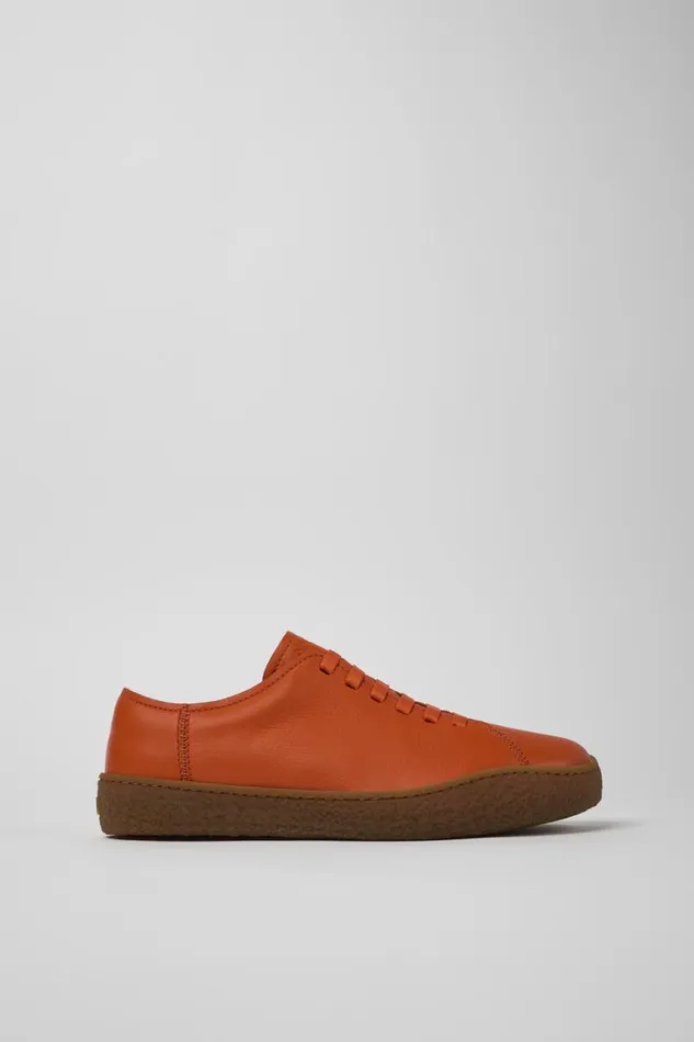 Men Camper Sneakers Peu Terreno Orange Leather Shoes Men Camper Sneakers Peu Terreno Orange Leather Shoes