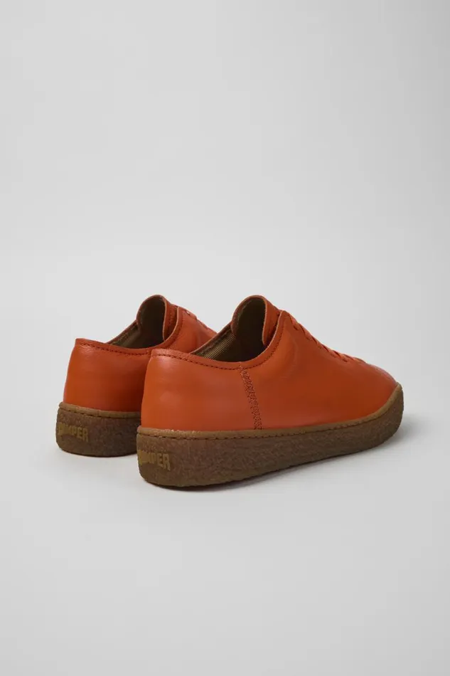 Men Camper Sneakers Peu Terreno Orange Leather Shoes Men Camper Sneakers Peu Terreno Orange Leather Shoes